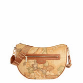 Alviero Martini - E060 Geo Classic tracolla a mezzaluna, Beige